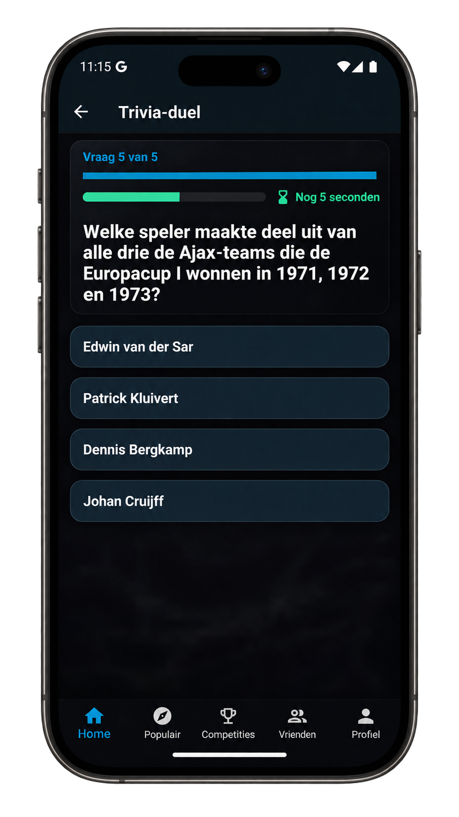 Golero Trivia quizvraag